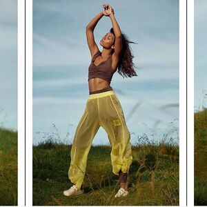 FREE PEOPLE MOVEMENT HIGH TIDES SHEER PANTS NWOT WATER RESISTANT & DURABLE